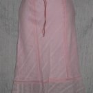 ZERO ZERO Fluttery PINK COTTON Lined Knee SKIRT Small S
