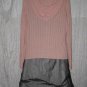 J. Jill Softest Delicate Draping Pink Hooded Zipped Cardigan Sweater M