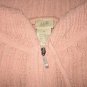 J. Jill Softest Delicate Draping Pink Hooded Zipped Cardigan Sweater M