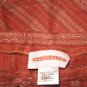 Solitaire Shapely Flared Hem Linen Knee Skirt Small S