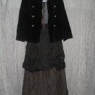 Junior House Fitted Black Vintage Velvet Jacket Coat 13