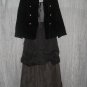 Junior House Fitted Black Vintage Velvet Jacket Coat 13