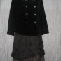 Junior House Fitted Black Vintage Velvet Jacket Coat 13