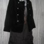 Junior House Fitted Black Vintage Velvet Jacket Coat 13