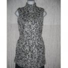 SEBO Paris Long Gray Wool Skinny Sweater Tunic Dress Small S