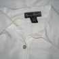 Mercer & Madison White Linen Tunic Top Shirt Medium M
