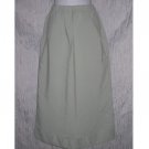 Jeanne Engelhart FLAX Long Green Textured Skirt Small S