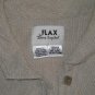 FLAX by Jeanne Engelhart Textured LINEN Jacket Shirt Top Small S