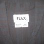 FLAX Blue Gray Jacket Tunic Top Jeanne Engelhart Small S