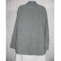 Jeanne Engelhart FLAX Long Blue Linen Tunic Jacket Top Medium