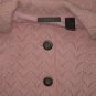 Liz Claiborne Warm Pink Lined Knit Cardigan Sweater Jacket Large L