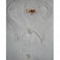 New JACKIE LOVES JOHN White Button Blouse Tunic Top Shirt Small S