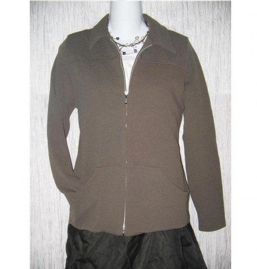 GAP Olive Drab Textured Nylon Knit Zipper Jacket MEDIUM M