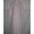 New FLAX Pink Embroidered LINEN Shapely Duster Jacket Jeanne Engelhart Small S