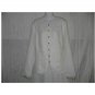 New FLAX White Textured LINEN Shapely Tunic Top Jacket Jeanne Engelhart 1G