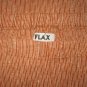 New FLAX Long Burnt Orange Striped LINEN Pocket Skirt Jeanne Engelhart Small S