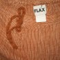 New FLAX Burnt Orange LINEN Wide Leg Tied Gauchos Pants Jeanne Engelhart Small S