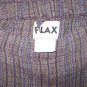 New FLAX Purple Textured LINEN Wide Leg Gauchos Pants Jeanne Engelhart Small S