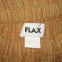 New FLAX Pumpkin Textured LINEN Floods Pants Jeanne Engelhart Small S