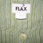 New FLAX Blue Green Textured LINEN Shapely Jacket Top Jeanne Engelhart Small S