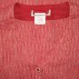 New FLAX Long Shapely Textured Red LINEN Tunic Top Jacket Jeanne Engelhart Small S