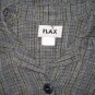 New FLAX Shapely Textured Blue LINEN Jacket Jeanne Engelhart Small S