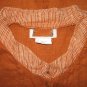 New FLAX Boxy Burnt Orange LINEN Jacket Top Jeanne Engelhart 1G