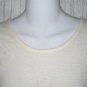 New Flax Shapely White LINEN Lace Dress Jeanne Engelhart Small S