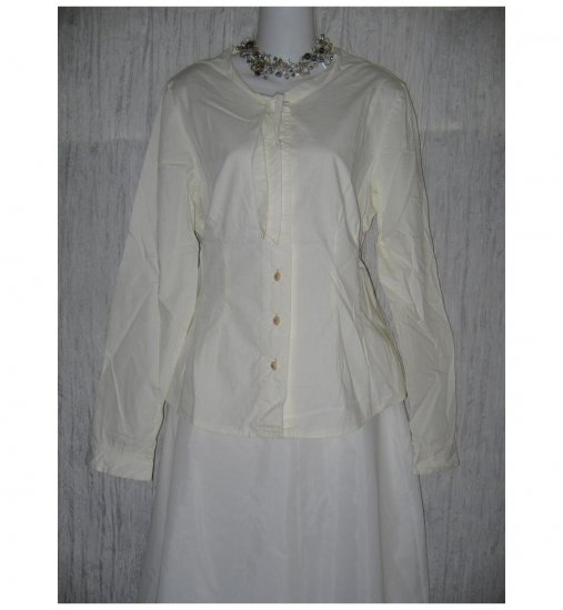 Solitaire Shapely White Cotton Button Shirt Tunic Top X-Large XL