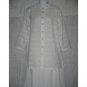 C.L.C. Sheer White Button Shirt Tunic Top Large L