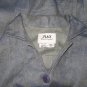 Jeanne Engelhart FLAX Blue Shapely Linen Button Shirt Tunic Top Small S