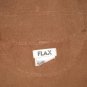 FLAX Skirted Brown Linen Pullover Shirt Tunic Top Jeanne Engelhart Petite P