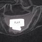 Jeanne Engelhart Flax Black Cotton Velor Dress Large L