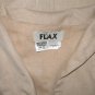 NWT FLAX Soft Cotton Beige Tunic Jacket Blazer Jeanne Engelhart 1G