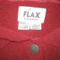 FLAX by Angelheart Merino Wool Cardigan Sweater Jeanne Engelhart S M
