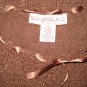 Bandolino Brown Shapely Ramie Ribbon Sweater Medium M