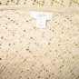 J. Jill Open Ecru Cotton Linen Lace Cardigan Sweater Small S