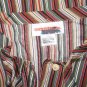 NWT Solitaire Shapely Striped Cotton Button Shirt Tunic Top Medium M
