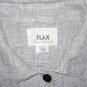 Jeanne Engelhart FLAX Gray Linen Button Shirt Tunic Top Small S