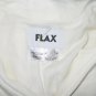 Jeanne Engelhart FLAX White Shapely Rayon Button Shirt Tunic Top Small S