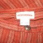 New Solitaire Terracotta Stripe Linen Pants Medium M