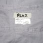 FLAX Blue Gray Linen A-Line Wrap Front Skirt Jeanne Engelhart 1G