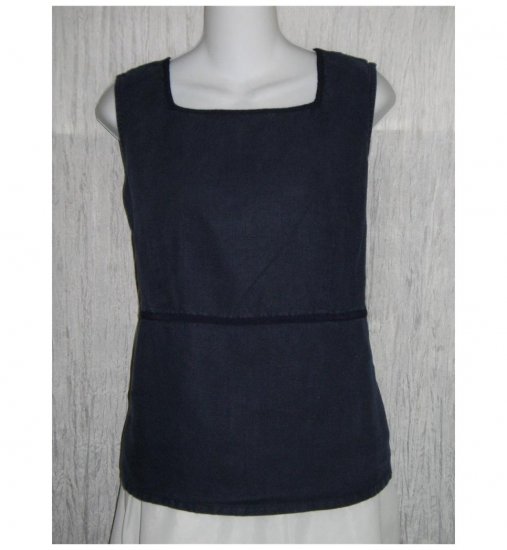 Talbots Blue Linen Rayon Tank Top Shirt Petite Small PS