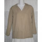 Cotton World Boutique Tan Pullover Shirt Tunic Top X-Small XS