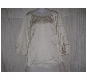 J. Jill Slinky Cream Silk Cotton Tunic Top Shirt X-Large XL