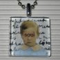 New Altered Art to Wear Glass Necklace Eyes to the Soul
