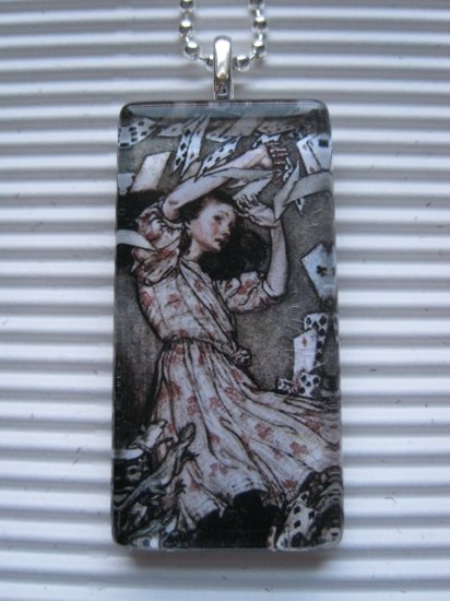 Alice in Wonderland Necklace Pack of Cards A. Rackham