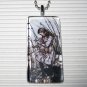 Alice in Wonderland Glass Tile Necklace Pig & Pepper