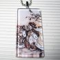 Alice in Wonderland Glass Tile Art Necklace Red Queen