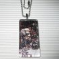 Alice in Wonderland Glass Tile Necklace Mad Hatter